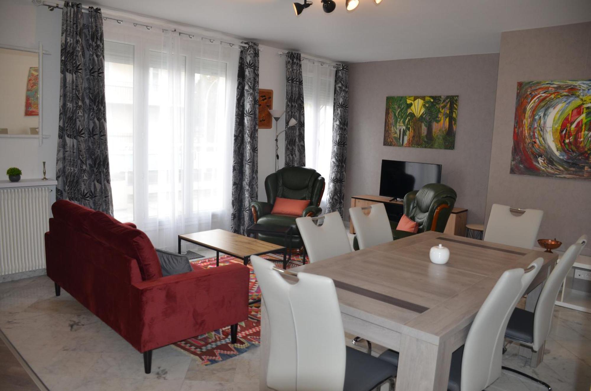 Spacious Flat Close To The Railway Station Troyes Værelse billede